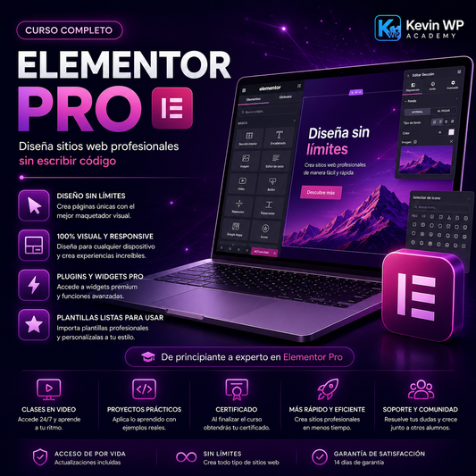 Elementor Pro: Diseña Sitios Web Profesionales Sin Programar